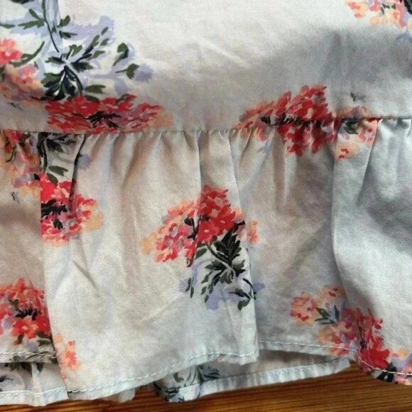 Janie And Jack Light Blue Dress With Pink And Blue Flowers Size 12 - 18 M - Picture 4 of 8